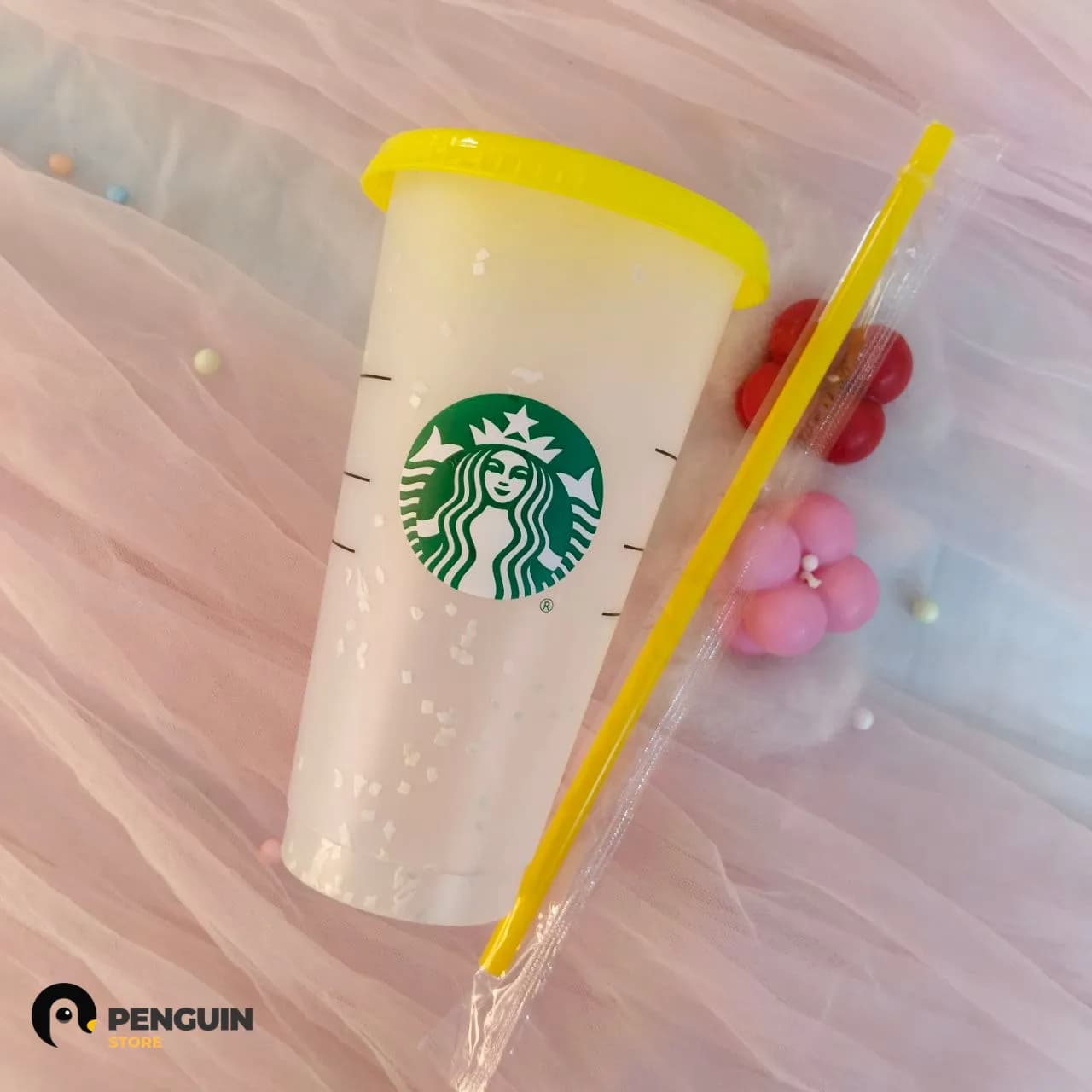 آيس كب "ستاربكس" الأصفر 710 مل ☕️💛