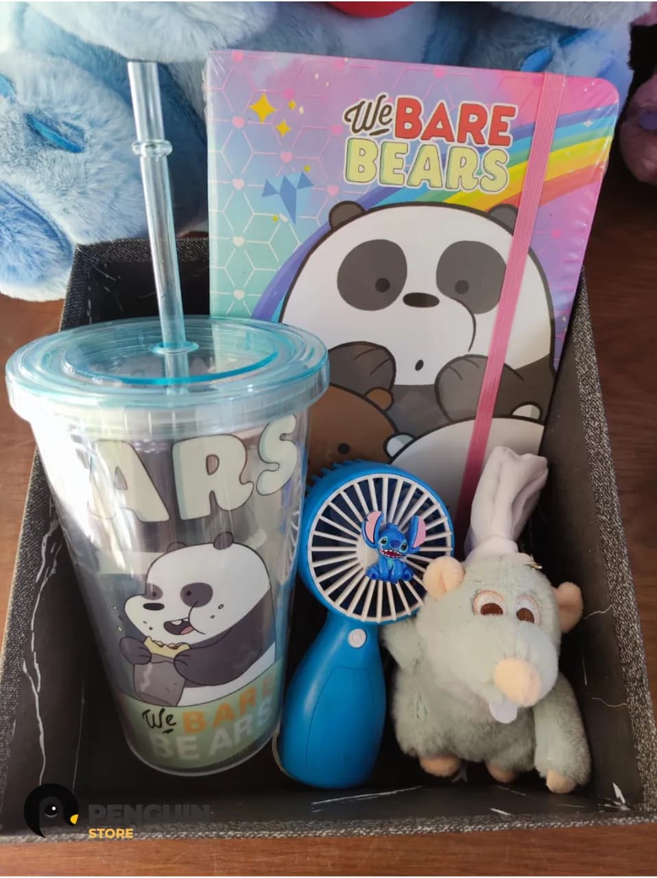 بوكس لقاء الدببة والفأر الطباخ ريمي 4 قطع | We Bare Bears and Remy Gift Box