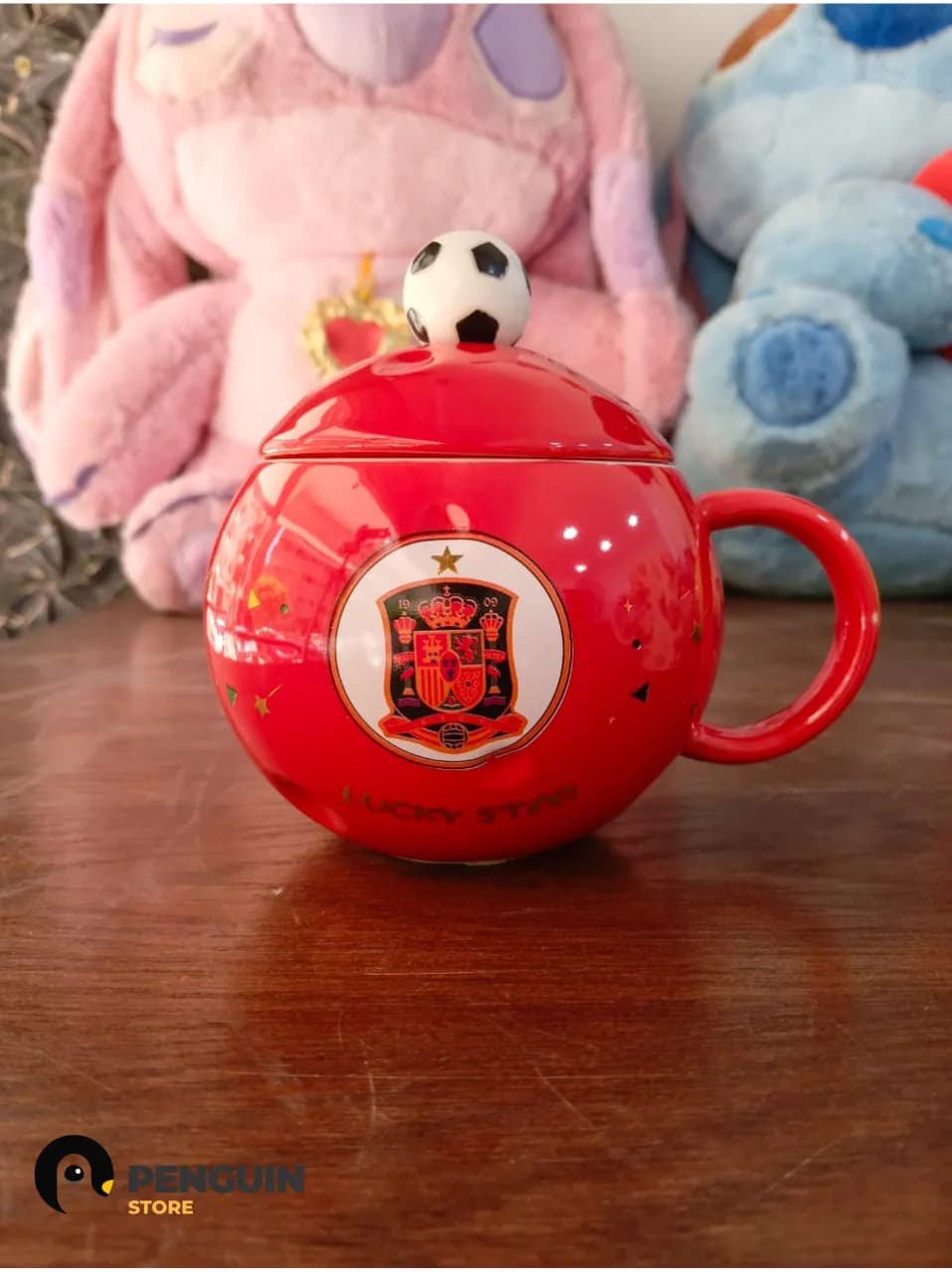 مج منتخب إسبانيا الأحمر بغطاء كورة | Spain Football Mug
