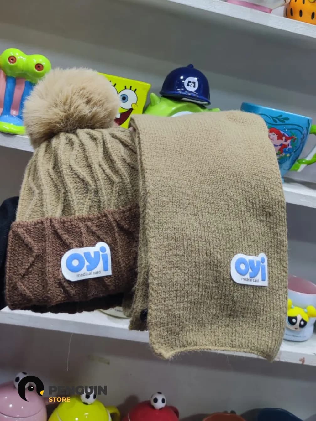 طقم "OYI" الشتوي باللون البني