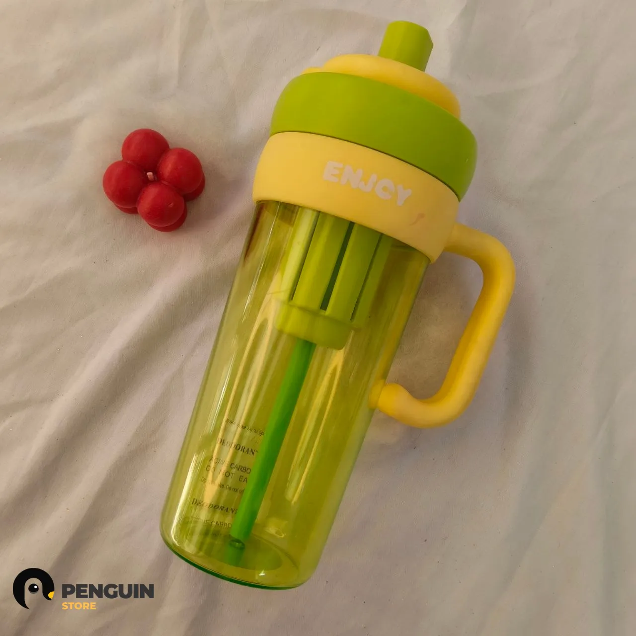 زجاجة مياه "Enjoy" 830 مل 🍋💚
